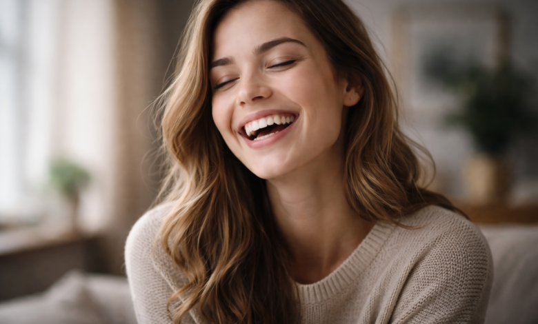 صورة رمزية توضح معنى رؤية الضحك في الحلم.