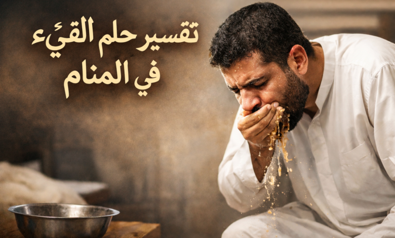 تفسير حلم القيء في المنام لابن سيرين والنابلسي
