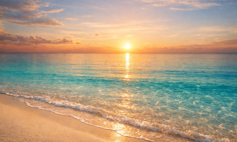 صورة للبحر ترمز إلى تفسير حلم البحر في المنام ودلالاته في علم تفسير الأحلام.