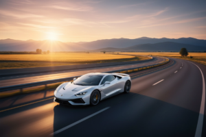 صورة تعبيرية لحلم ركوب السيارة في المنام تشير إلى التغيرات القادمة والانتقال من مرحلة إلى أخرى في حياة الحالم.