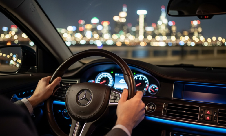 رؤية شخص يركب سيارة في المنام ويسير بها في طريق طويل ترمز إلى التقدم في الحياة وتحقيق الأهداف والطموحات.